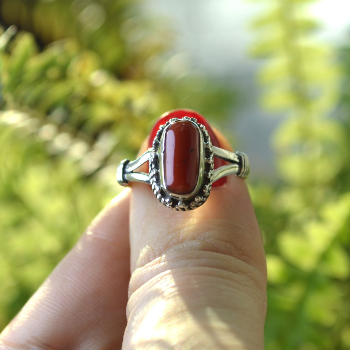 Inel argint etnic vintage, coral natural A Vintage Collection [4]
