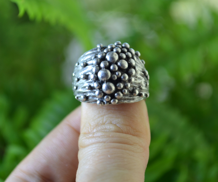 Inel argint masiv Mid-century, designer suedez [4]