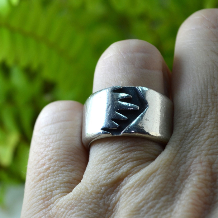 Inel argint masiv vintage, atelier mexican [3]