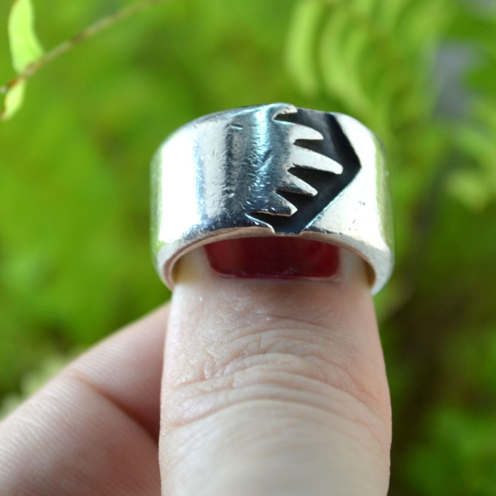 Inel argint masiv vintage, atelier mexican [4]