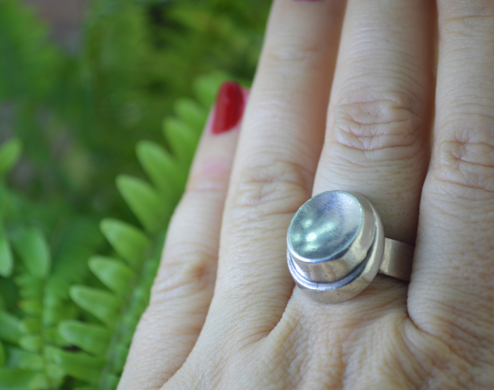 Inel argint masiv vintage, estetica scandinava [3]