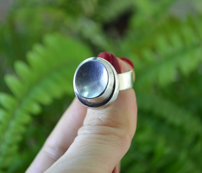 Inel argint masiv vintage, estetica scandinava [5]