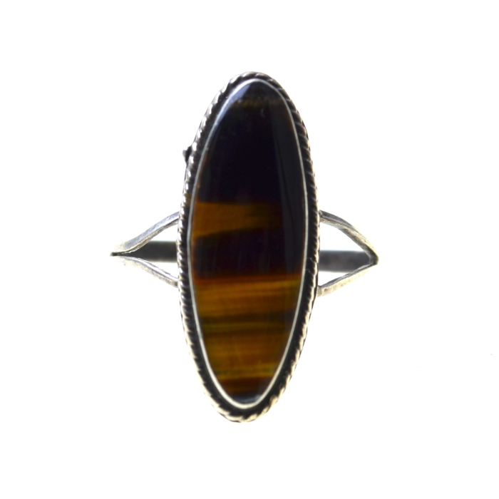 Inel argint mexican, Tiger Eye [1]