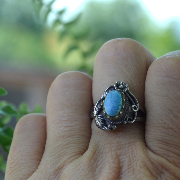 Inel argint Navajo vintage cu turcoaz A Vintage Collection [2]