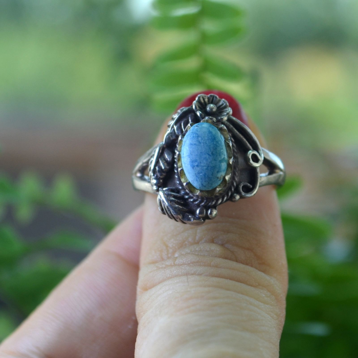 Inel argint Navajo vintage cu turcoaz A Vintage Collection [3]