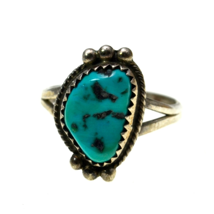 Inel argint Navajo vintage turcoaz natural artizan amerindian indian [1]
