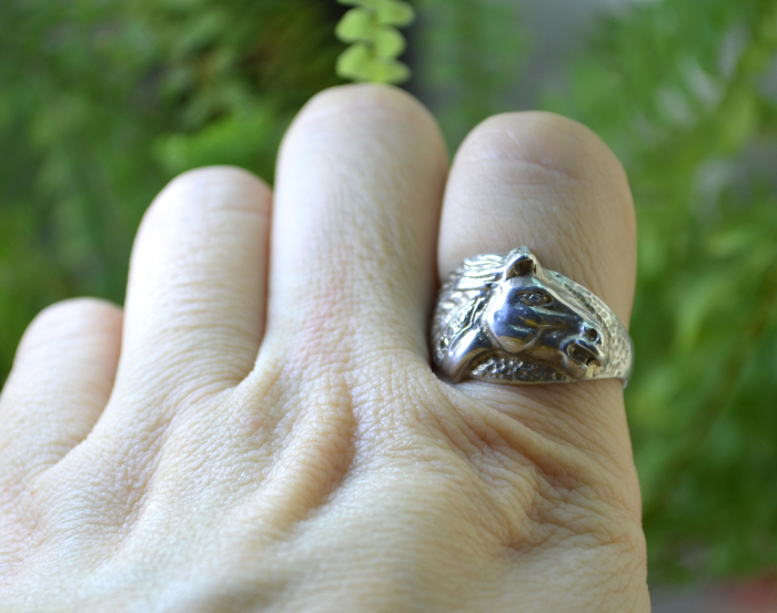 Inel argint  statement Horse vintage A Vintage Collection [2]