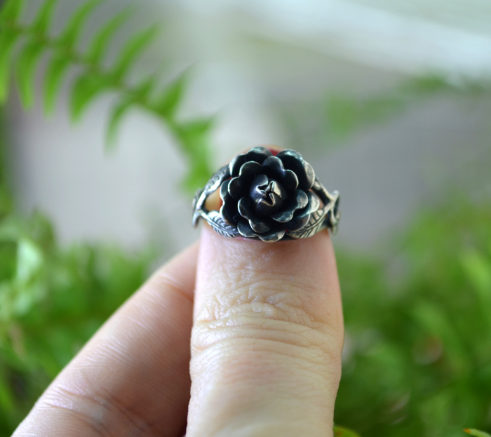 Inel argint vintage Biedermeier Rose A Vintage Collection [4]