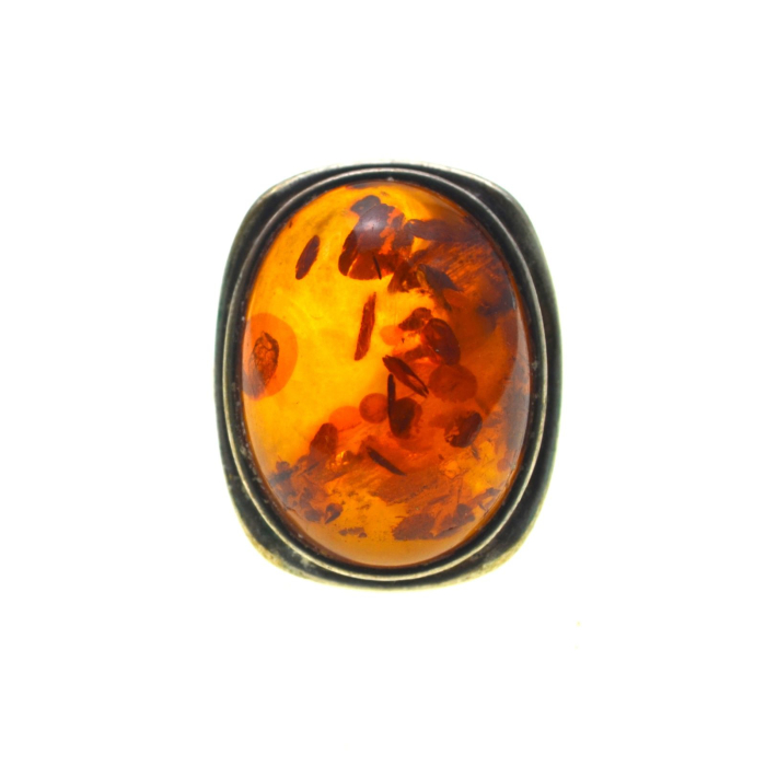 Inel argint vintage, chihlimbar natural, atelier german A Vintage Collection [5]