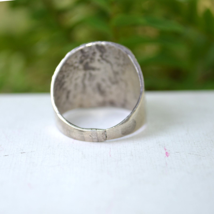 Inel argint vintage cu Chrysocolla, designer scandinav A Vintage Collection [3]