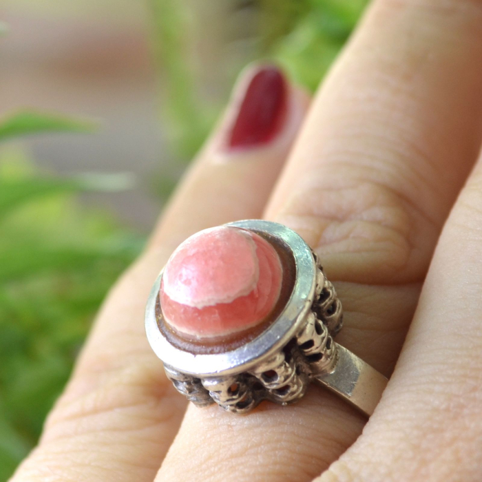 Inel argint vintage cu rodocrozit, atelier WGo A Vintage Collection [2]