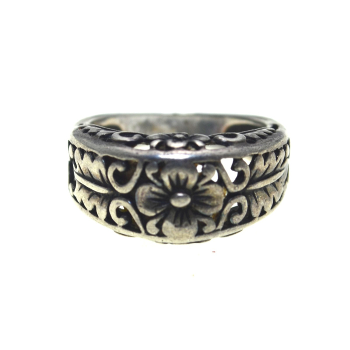 Inel argint vintage, design floral complex A Vintage Collection [1]
