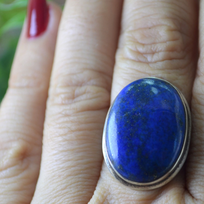 Inel argint vintage, Lapis Lazuli natural A Vintage Collection [2]