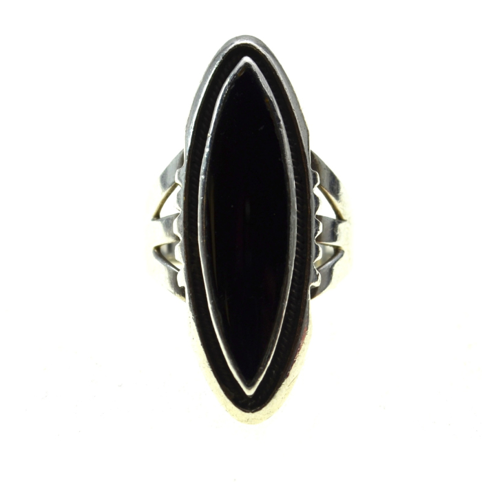 Inel din argint masiv Navajo, onix [1]