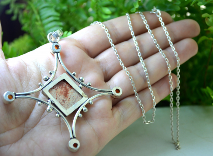 Lant argint cruce argint, Jasp si Carneol [3]