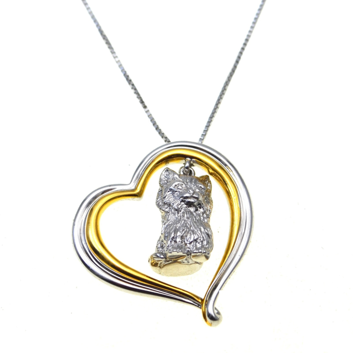 Lant argint cu pandant argint Pisicuta, semnat [1]