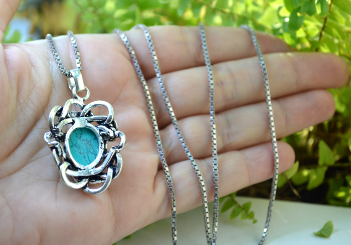 Lant argint cu pandant argint Snake [3]