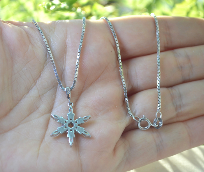 Lant argint cu pandant Fulg de nea vintage A Vintage Collection [3]