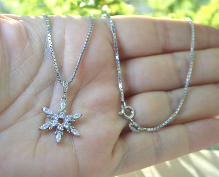 Lant argint cu pandant Fulg de nea vintage A Vintage Collection [2]