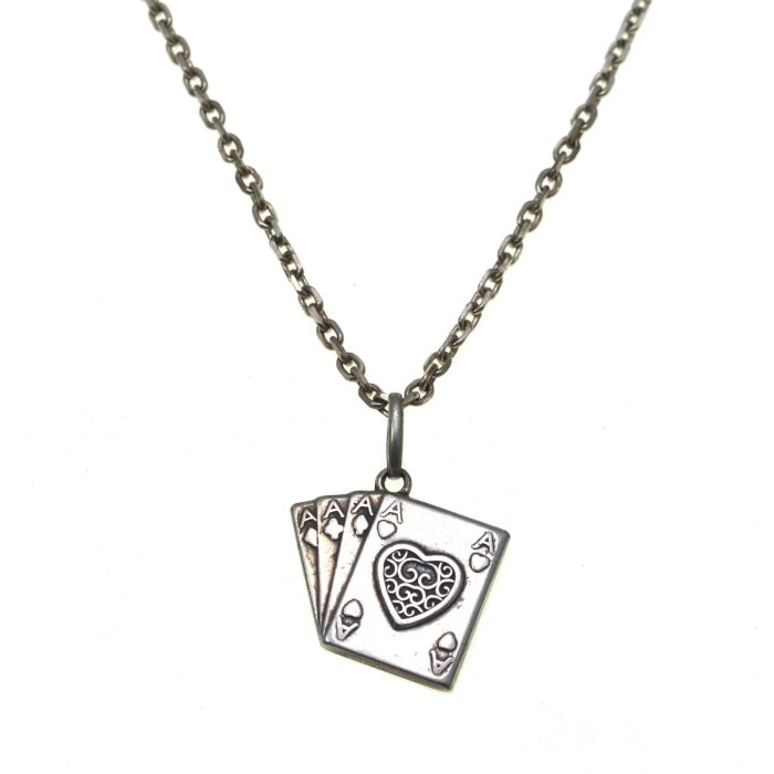 Lant argint cu pandant vintage, model careu de Asi [1]