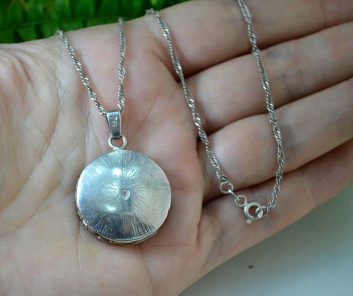 Lant argint pandant argint modernist design abstract brutalist atelier german [4]