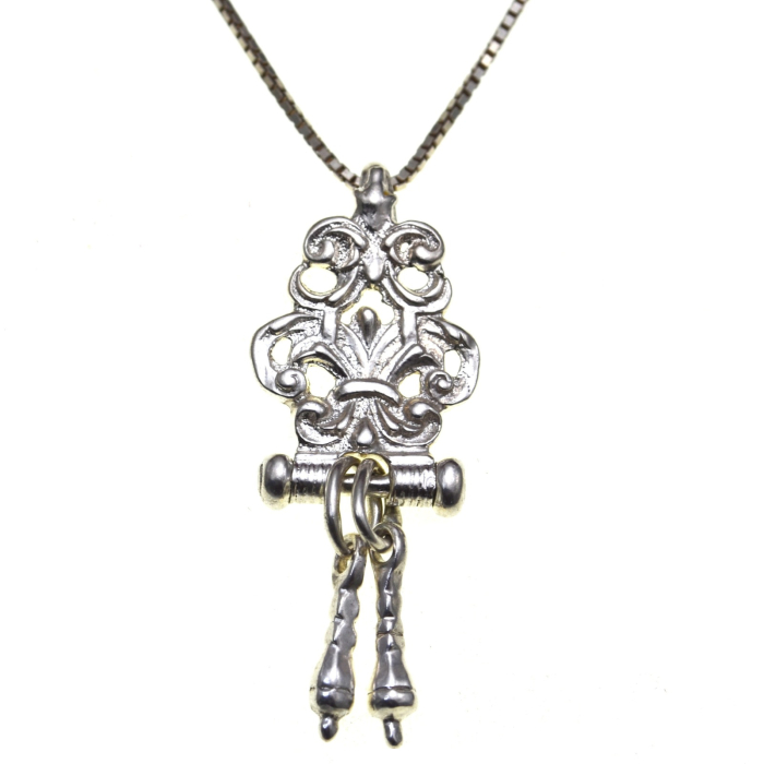 Lant lung argint cu fob antic [1]