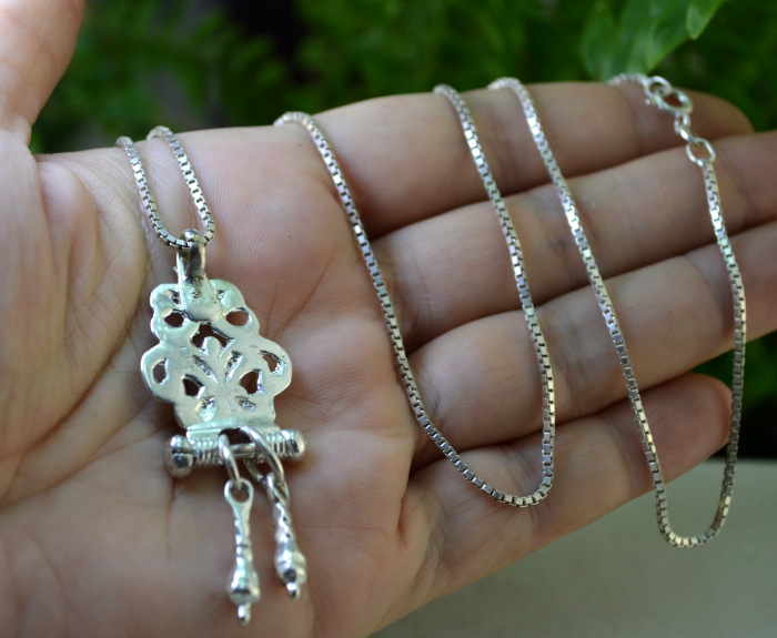 Lant lung argint cu fob antic [3]