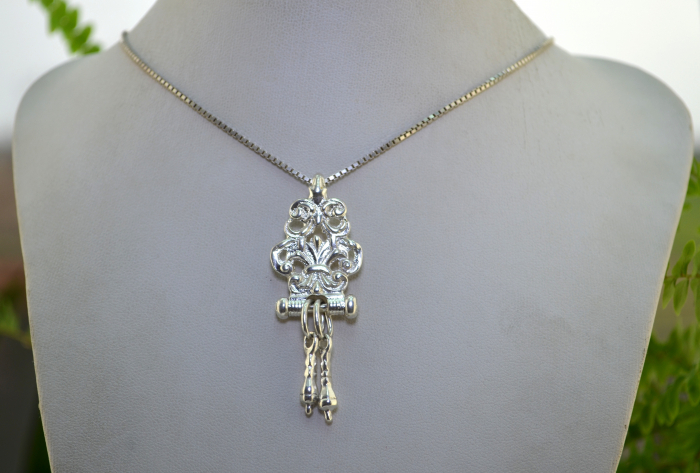 Lant lung argint cu fob antic [4]