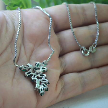 Colier argint vintage Princess, Green Crystal A Vintage Collection [2]