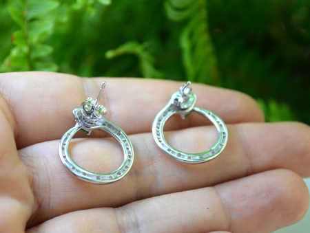 Cercei argint, model Uroborus [2]