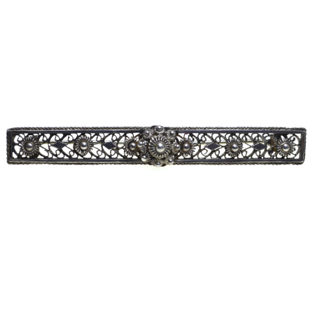 REDUCERI - Brosa argint veche, filigran dantela A Vintage Collection