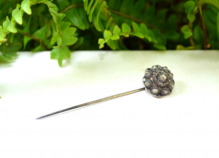 Ac de rever antic din argint, filigran balcanic [3]