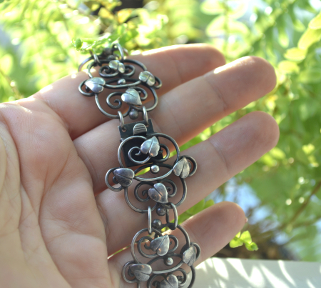 Bratara argint antica austriaca, Jugendstil  A Vintage Collection [3]