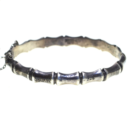 Bratari argint - Bratara argint Bambus vintage, atelier Birmingham