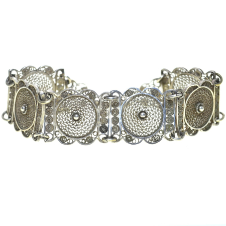 REDUCERI - Bratara argint etnica veche, filigran balcanic A Vintage Collection