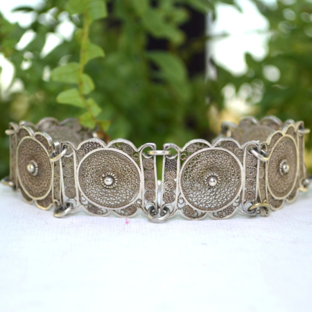 Bratara argint etnica veche, filigran balcanic A Vintage Collection [3]