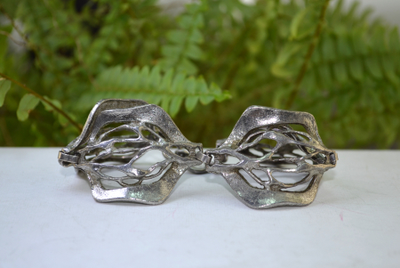 Bratara argint masiv Mid-Century sculpturala A Vintage Collection [1]