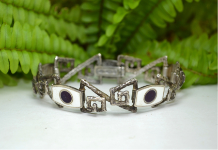 Bratara argint masiv Mid-Century  semnata UnoaErre [3]