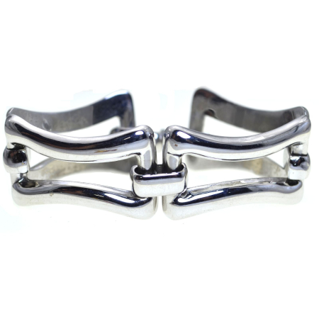 REDUCERI - Bratara argint masiv, rodiata, geometrica stil Tiffany A Vintage Collection