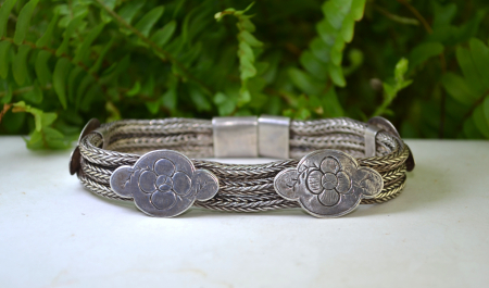 Bratara argint masiva etnica vintage, Rajasthan [2]