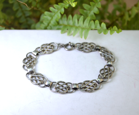 Bratara argint Mid-Century design celtic A Vintage Collection [3]