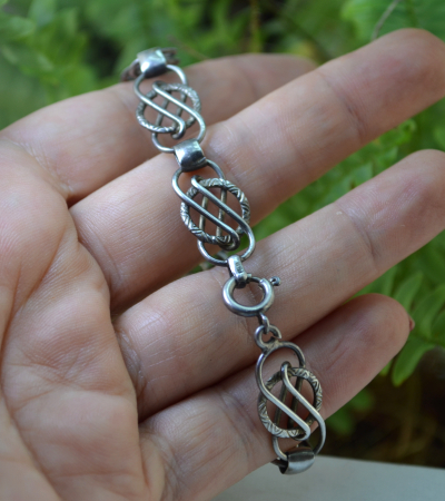 Bratara argint Mid-Century design celtic A Vintage Collection [2]