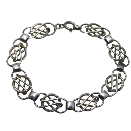 Bratari argint - Bratara argint Mid-Century design celtic A Vintage Collection