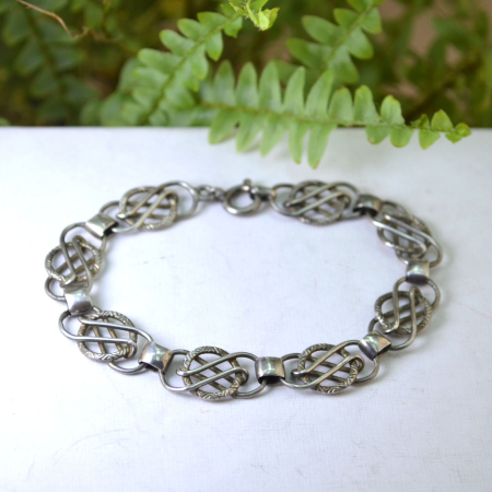 Bratara argint Mid-Century design celtic A Vintage Collection [3]