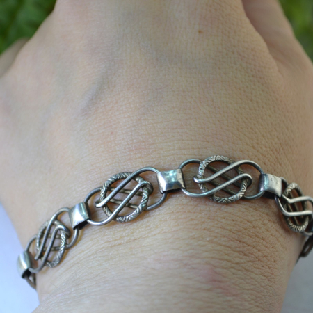 Bratara argint Mid-Century design celtic A Vintage Collection [1]