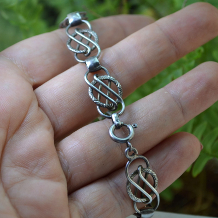 Bratara argint Mid-Century design celtic A Vintage Collection [2]