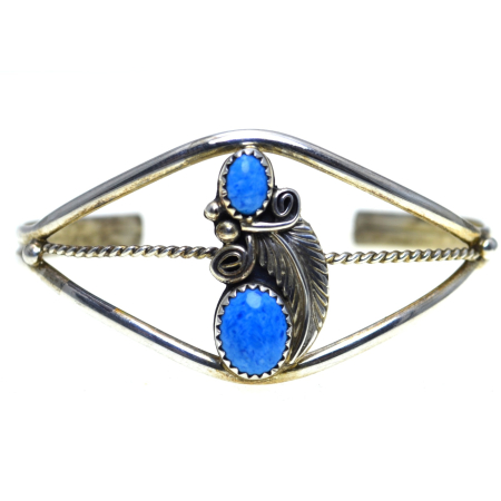 REDUCERI - Bratara argint Navajo, semnata artizan amerindian