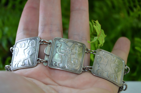 Bratara argint norvegiana David Andersen, Fairytale [3]