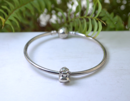 Bratara argint Pandora originala, charm Vacuta A Vintage Collection [4]