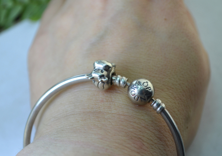 Bratara argint Pandora originala, charm Vacuta A Vintage Collection [3]